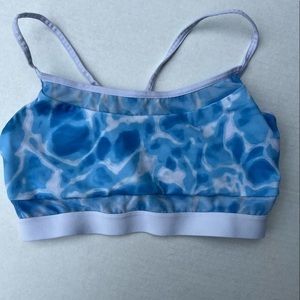 VICTORIA SPORT sports bra. Baby blue and White. Size XS. No padding.